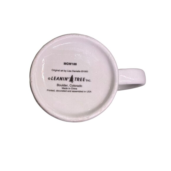 Leanin' Tree Coffee Mug Cup Let Er’ Buck Cowboy Boots MGW 188 Year 1993 - Picture 9 of 9